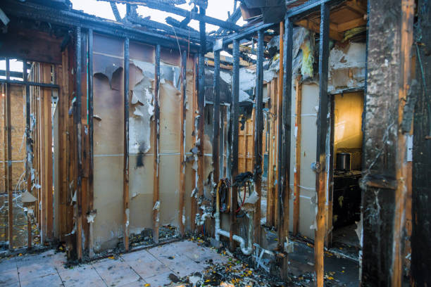 Professional Fire Damage Removal technician working in Pleasant Hill, OH